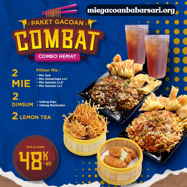 Paket Gacoan Combat – Combo Hemat untuk Nongkrong